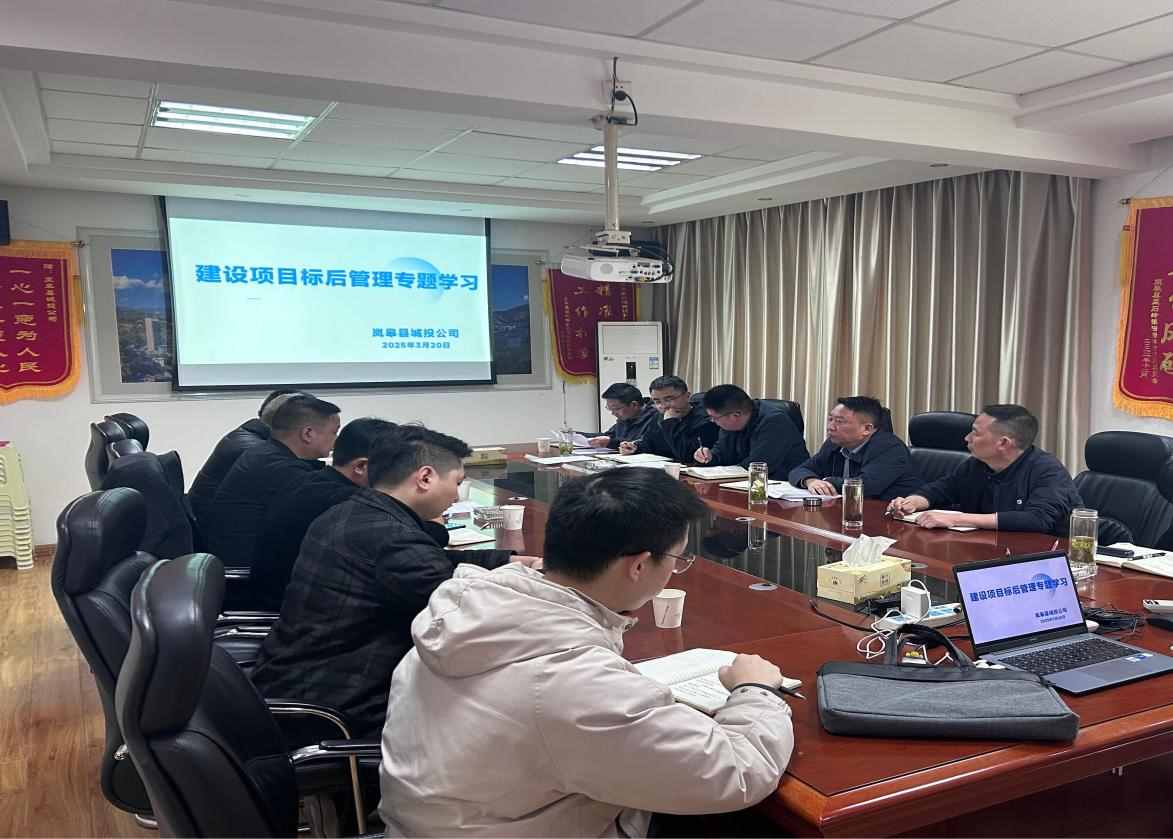 嵐皋縣城投公司組織開展項目標后管理專題學(xué)習(xí)